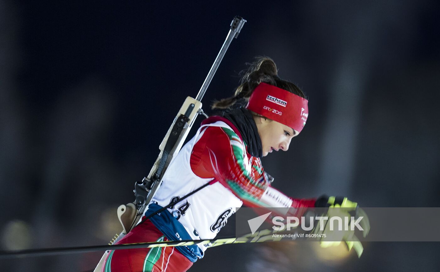 Sweden Biathlon World Cup Women Sprint