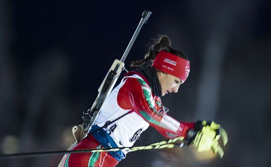 Sweden Biathlon World Cup Women Sprint