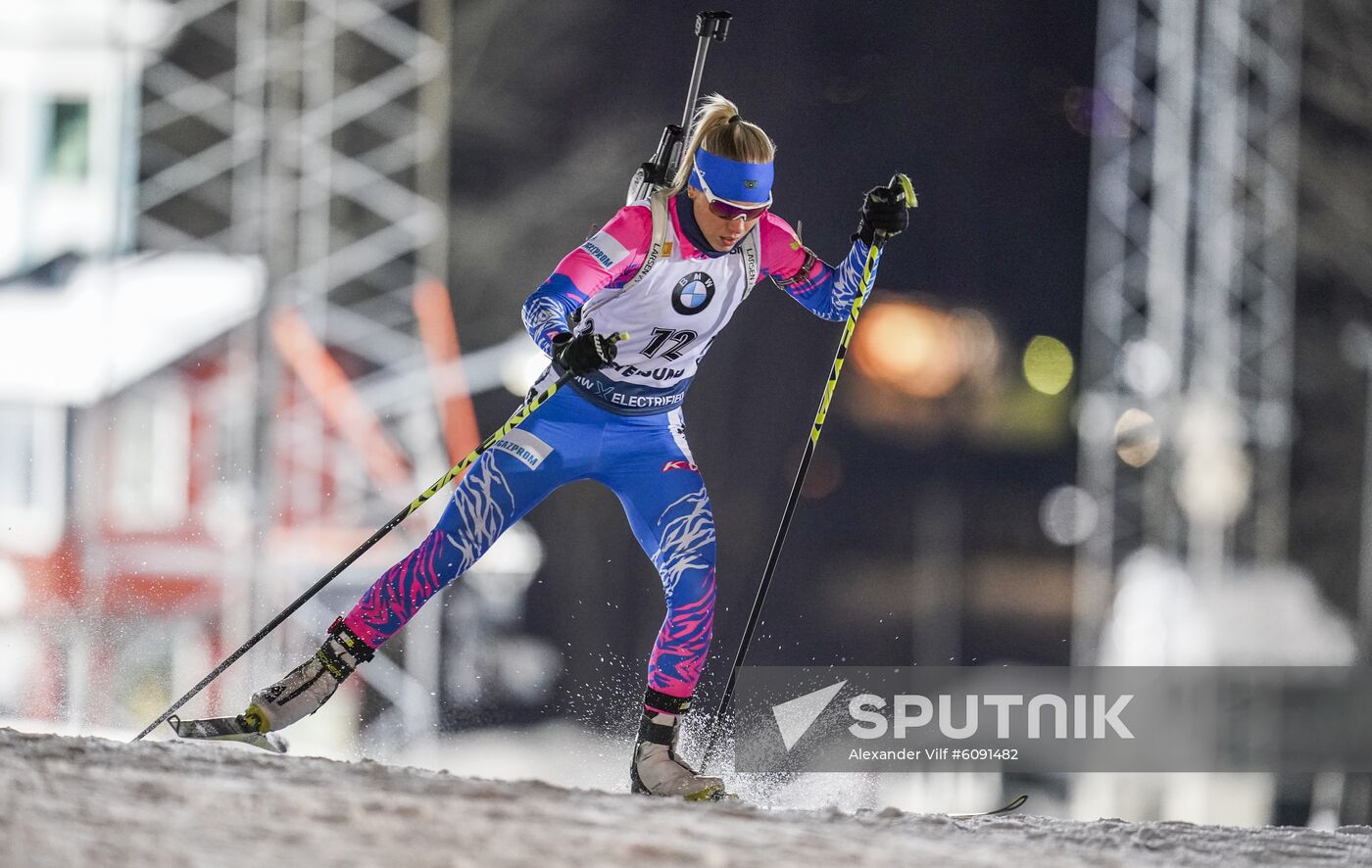 Sweden Biathlon World Cup Women Sprint