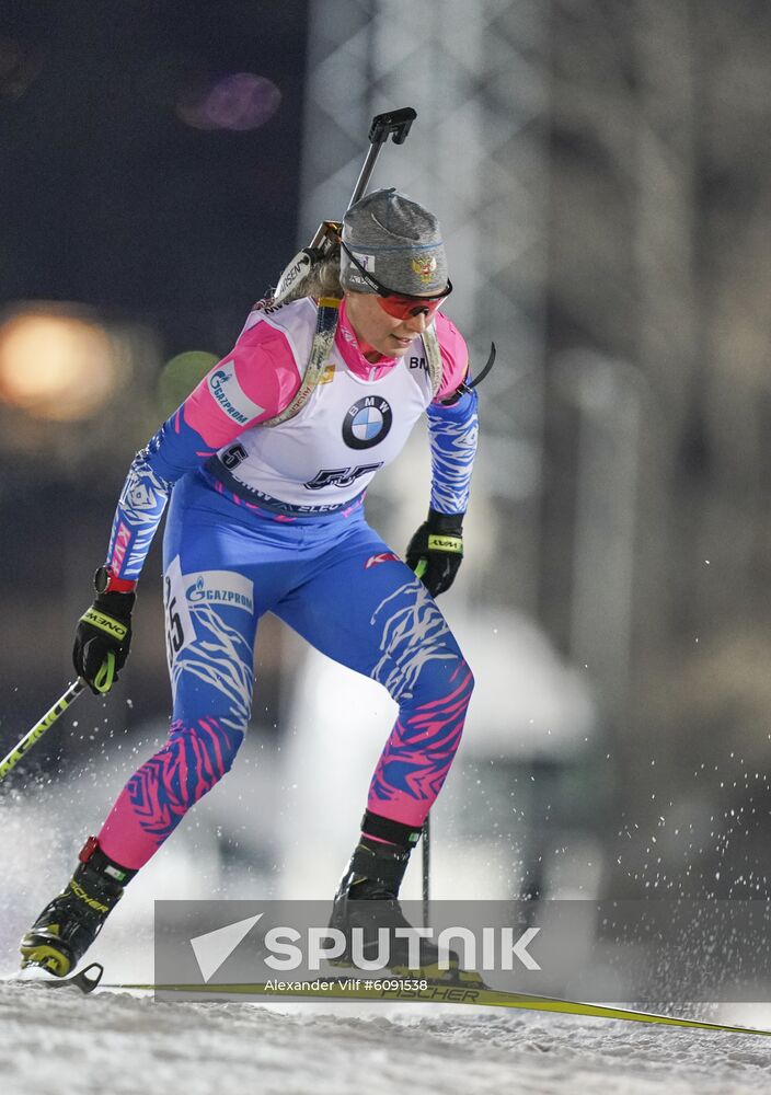 Sweden Biathlon World Cup Women Sprint