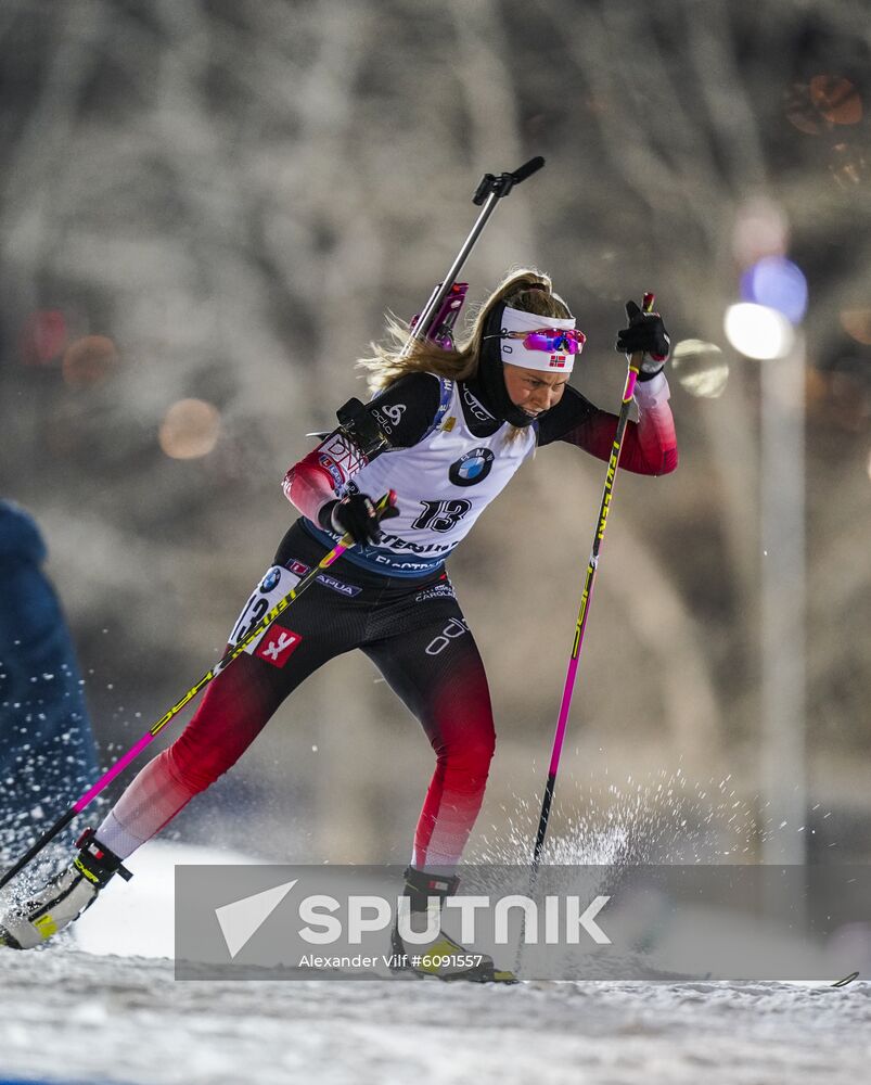 Sweden Biathlon World Cup Women Sprint