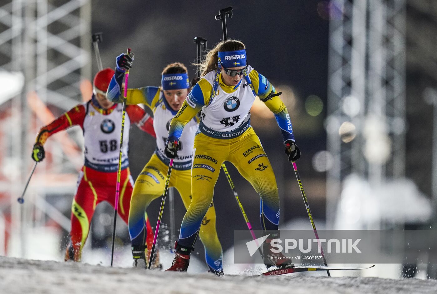 Sweden Biathlon World Cup Women Sprint