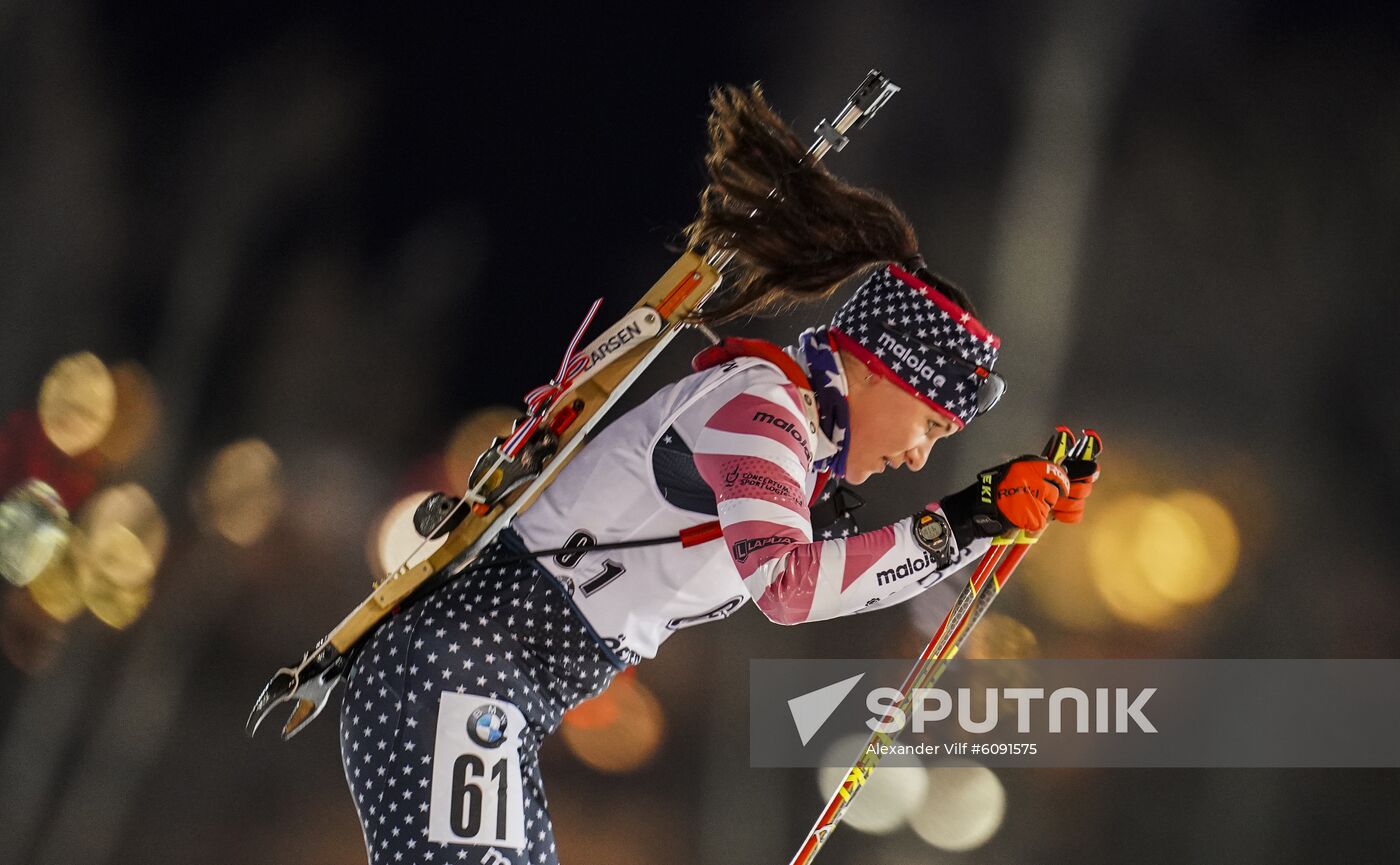 Sweden Biathlon World Cup Women Sprint