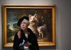 A visitor observes paintings during an exhibition "Thomas Gainsborough" at the State Pushkin Museum of Fine Arts in Moscow, Russia. Thomas Gainsborough is an outstanding painter, one of the founders of the 18th century British art school, the favorite artist of King George III and the most prominent representative of the era. Location: Russia, Moscow. Author: Sergey Pyatakov/Sputnik. Russia Exhibition