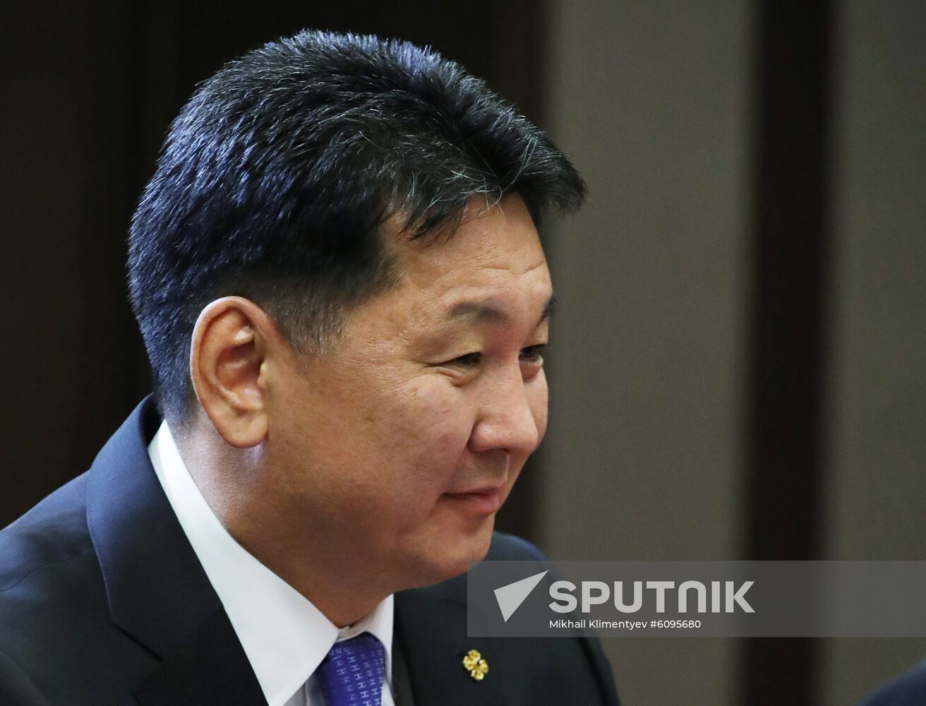 Mongolian Prime Minister Ukhnaagiin Khurelsukh attends a meeting with Russian President Vladimir Putin in Sochi, Russia. Location: Russia, Sochi. Author: Mikhail Klimentyev/Sputnik. Russia Mongolia