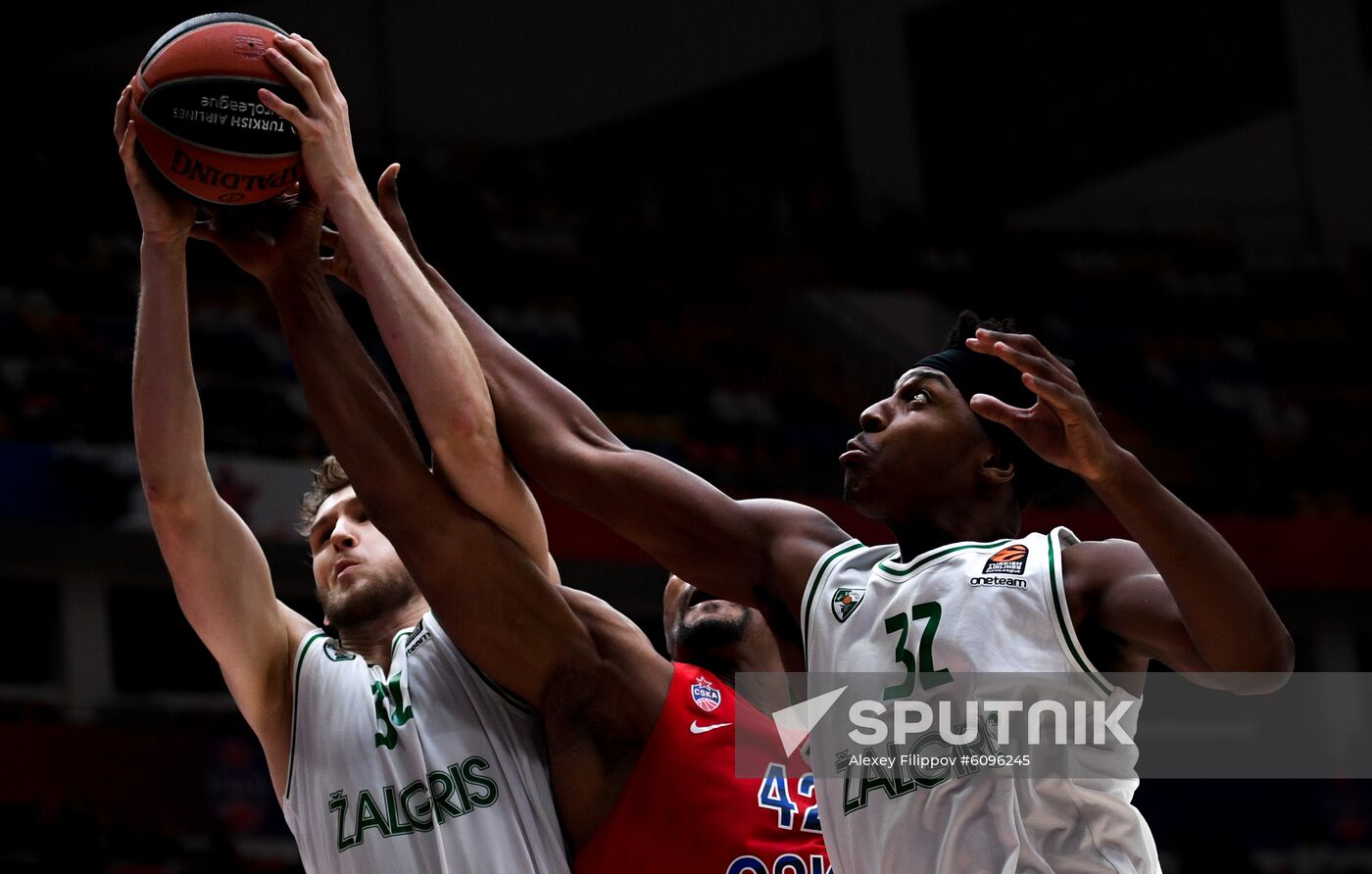 Russia Basketball Euroleague CSKA - Zalgiris