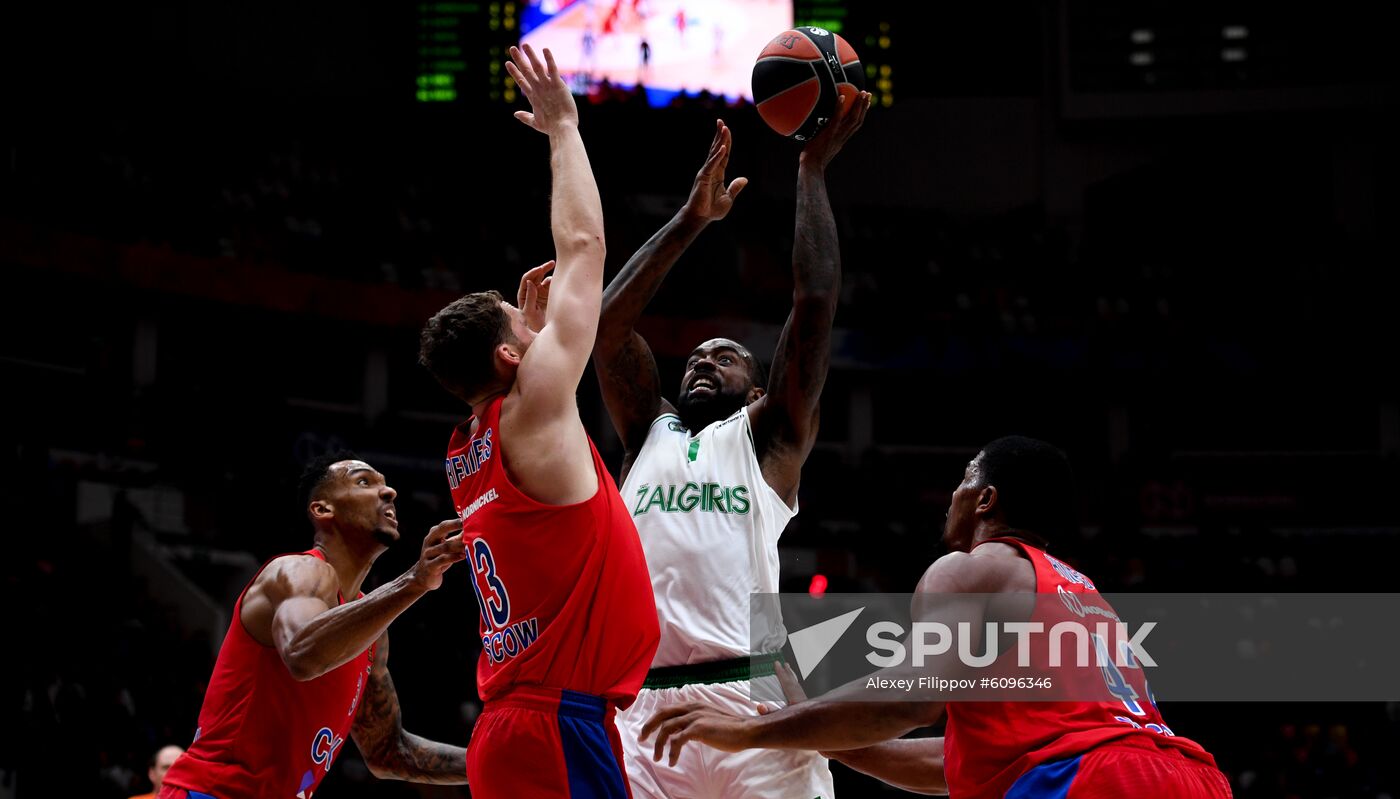 Russia Basketball Euroleague CSKA - Zalgiris