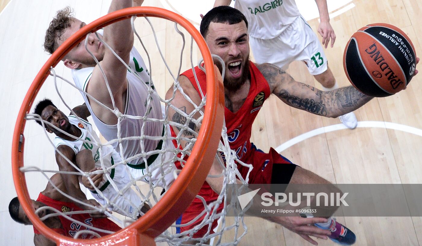 Russia Basketball Euroleague CSKA - Zalgiris