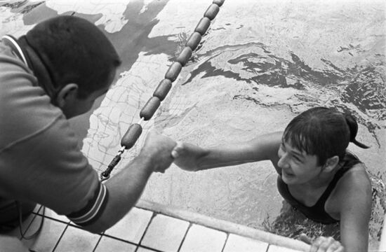 International swimming competition in Moscow
