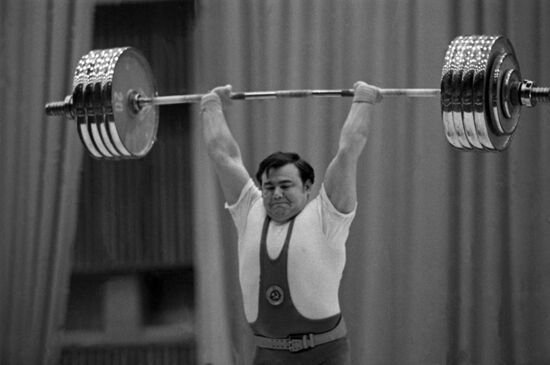 Soviet weightlifter Jaan Talts