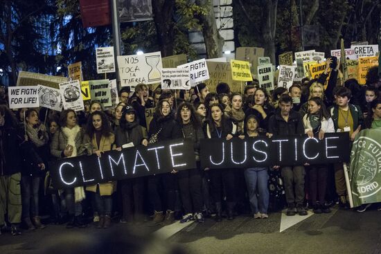 Spain Climate Change Protest