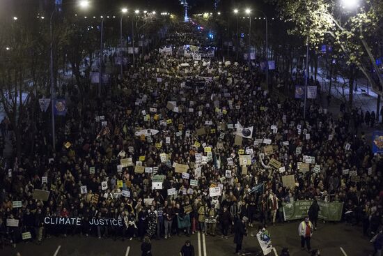 Spain Climate Change Protest