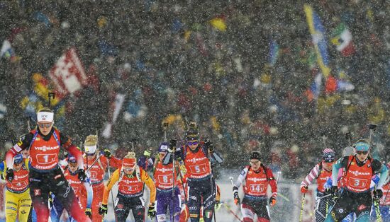 Sweden Biathlon World Cup Women Relay Competition