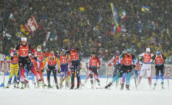 Sweden Biathlon World Cup Women Relay Competition