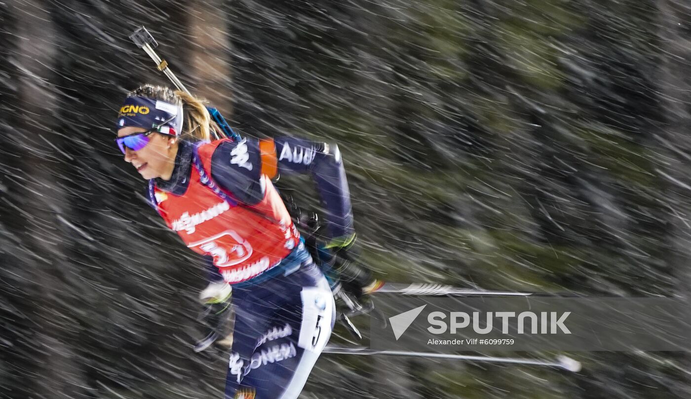 Sweden Biathlon World Cup Women Relay Competition