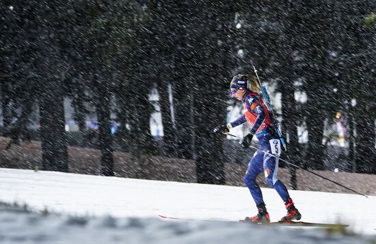 Sweden Biathlon World Cup Women Relay Competition