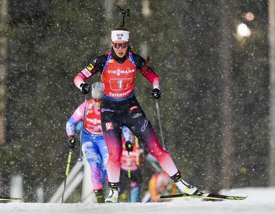 Sweden Biathlon World Cup Women Relay Competition