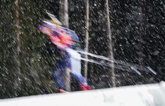 Sweden Biathlon World Cup Women Relay Competition