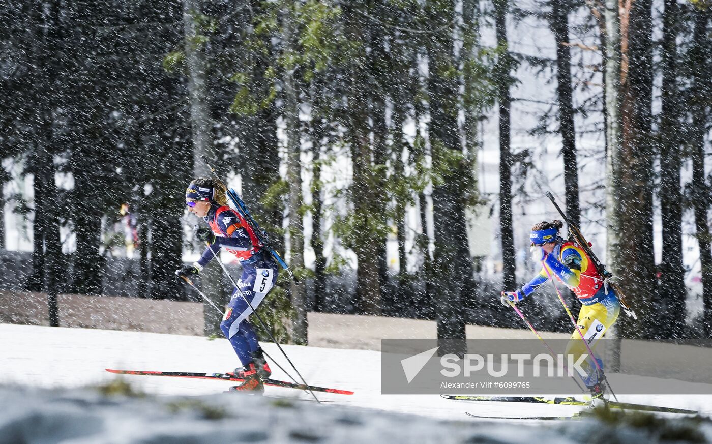 Sweden Biathlon World Cup Women Relay Competition