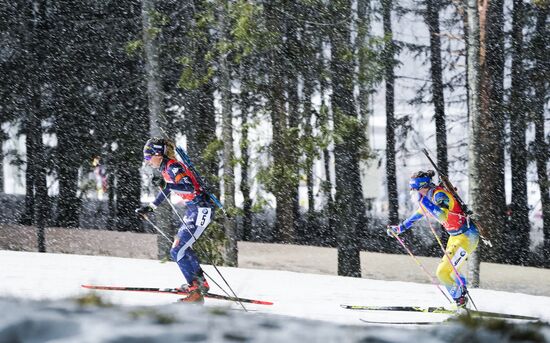 Sweden Biathlon World Cup Women Relay Competition