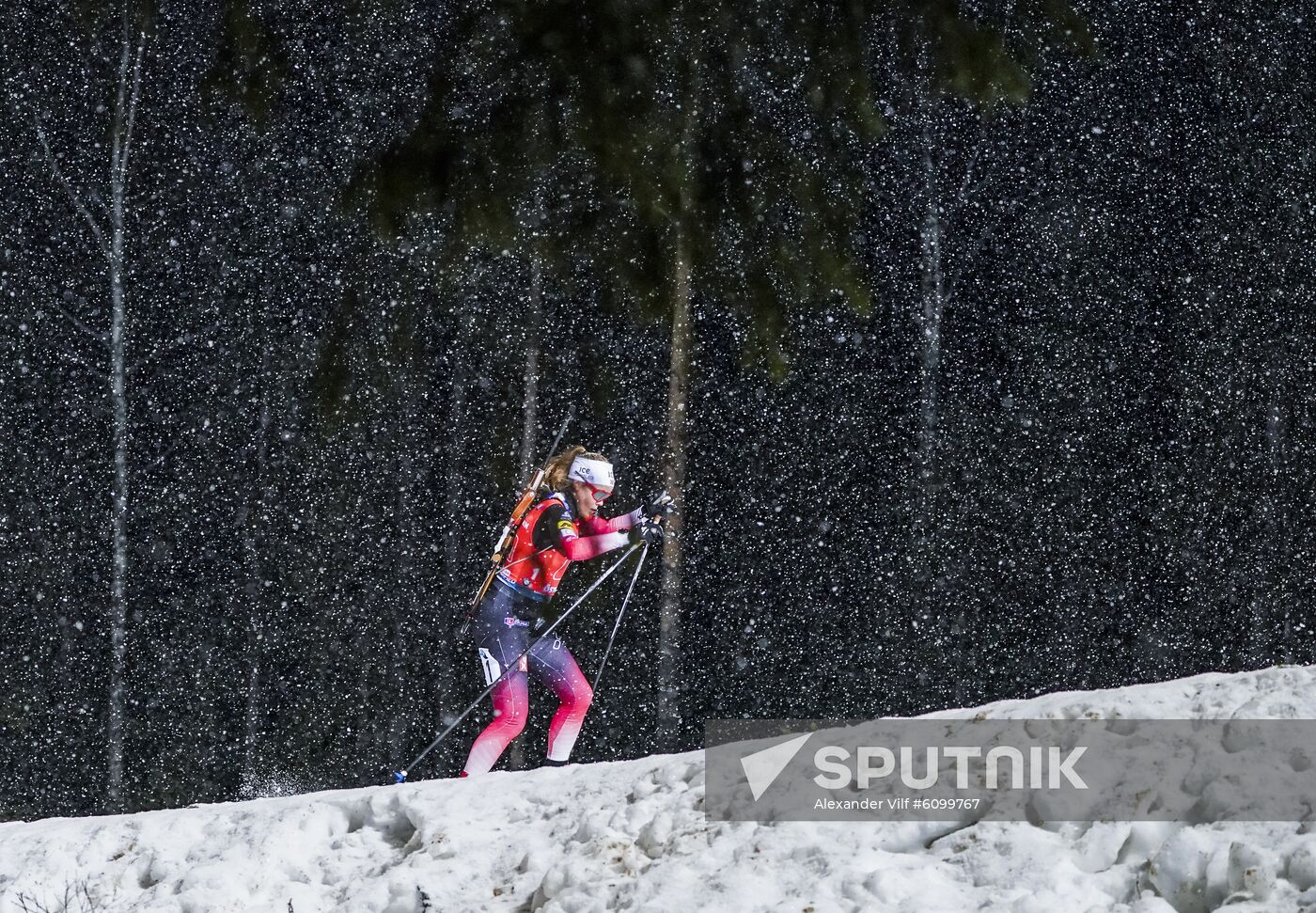 Sweden Biathlon World Cup Women Relay Competition