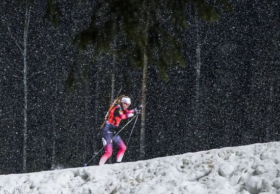 Sweden Biathlon World Cup Women Relay Competition