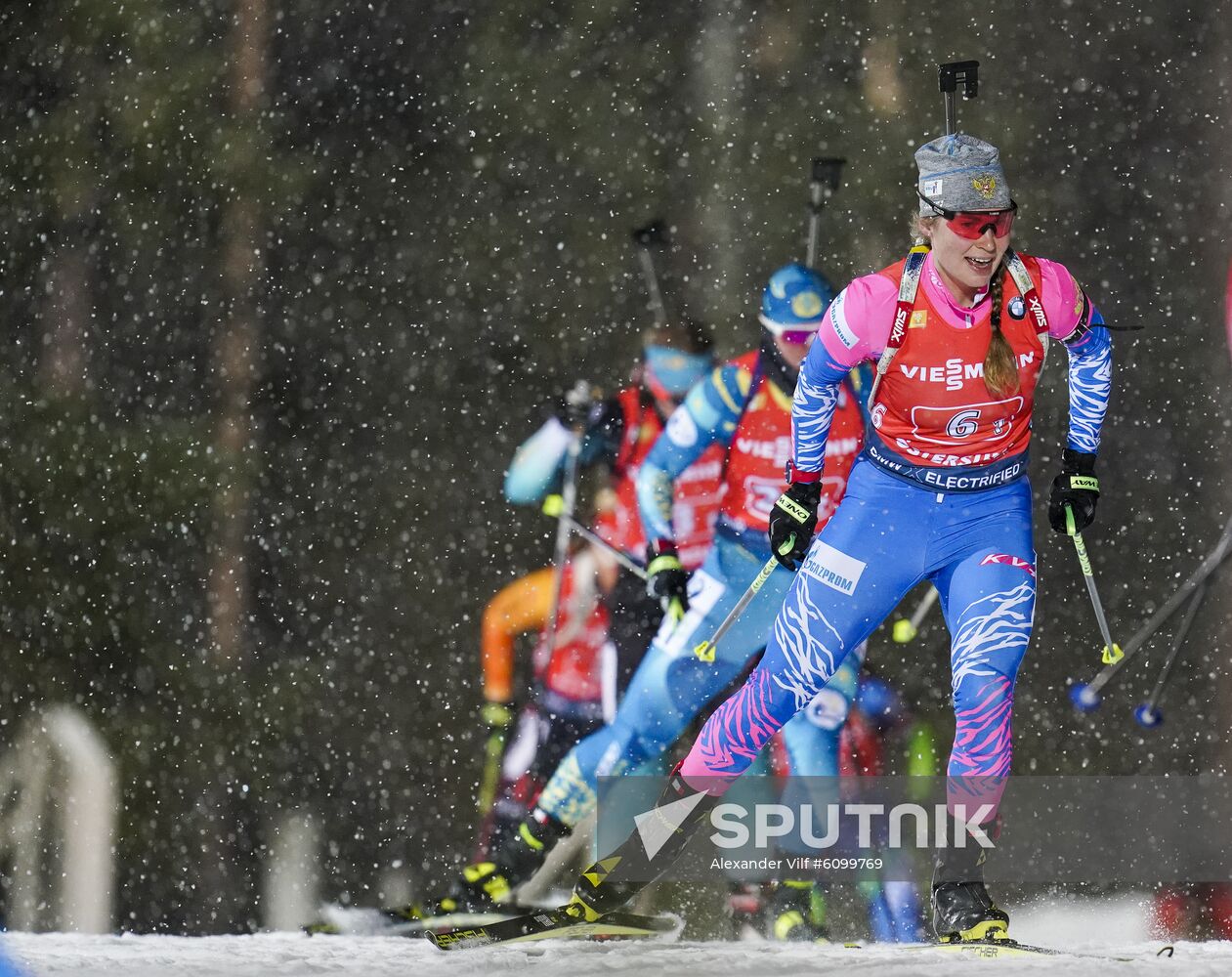 Sweden Biathlon World Cup Women Relay Competition