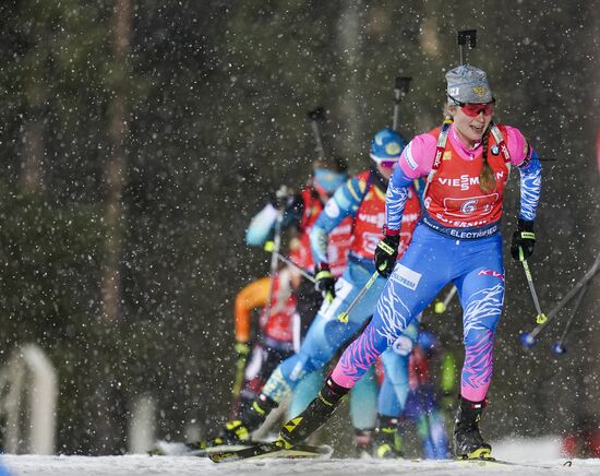 Sweden Biathlon World Cup Women Relay Competition