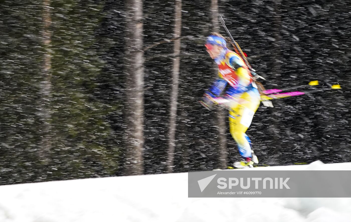 Sweden Biathlon World Cup Women Relay Competition