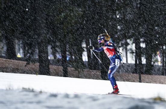 Sweden Biathlon World Cup Women Relay Competition