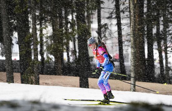 Sweden Biathlon World Cup Women Relay Competition