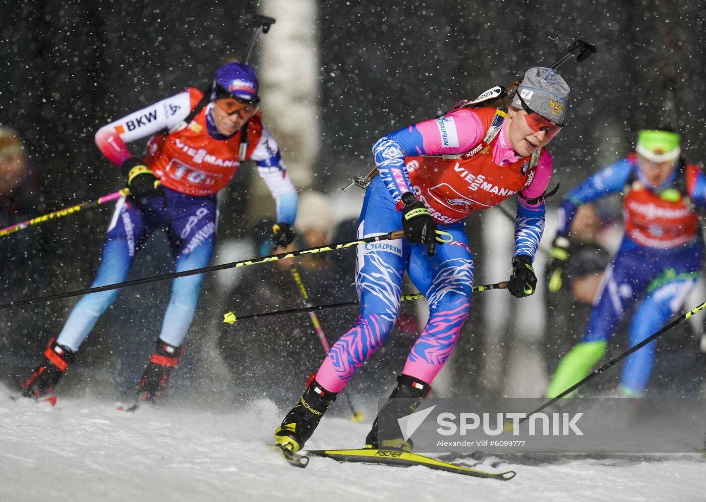 Sweden Biathlon World Cup Women Relay Competition