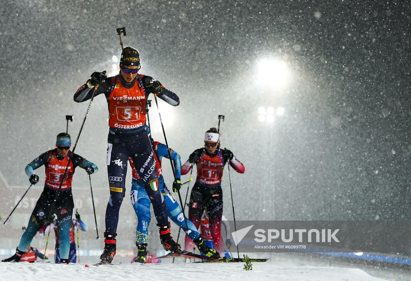 Sweden Biathlon World Cup Women Relay Competition