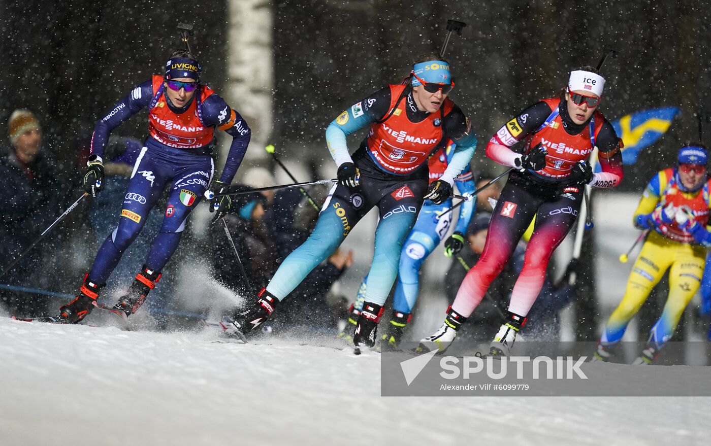 Sweden Biathlon World Cup Women Relay Competition