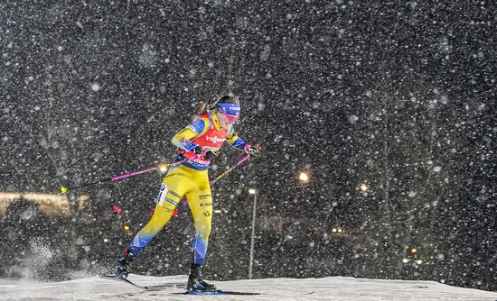 Sweden Biathlon World Cup Women Relay Competition