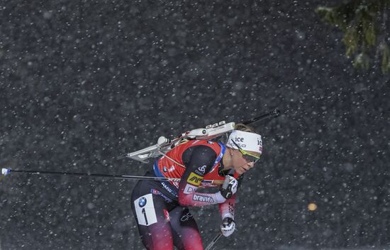 Sweden Biathlon World Cup Women Relay Competition