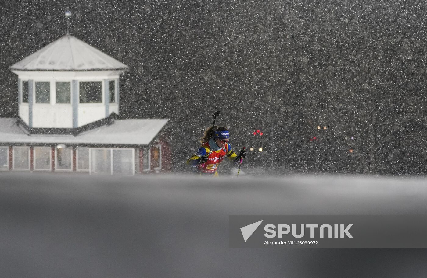 Sweden Biathlon World Cup Women Relay Competition