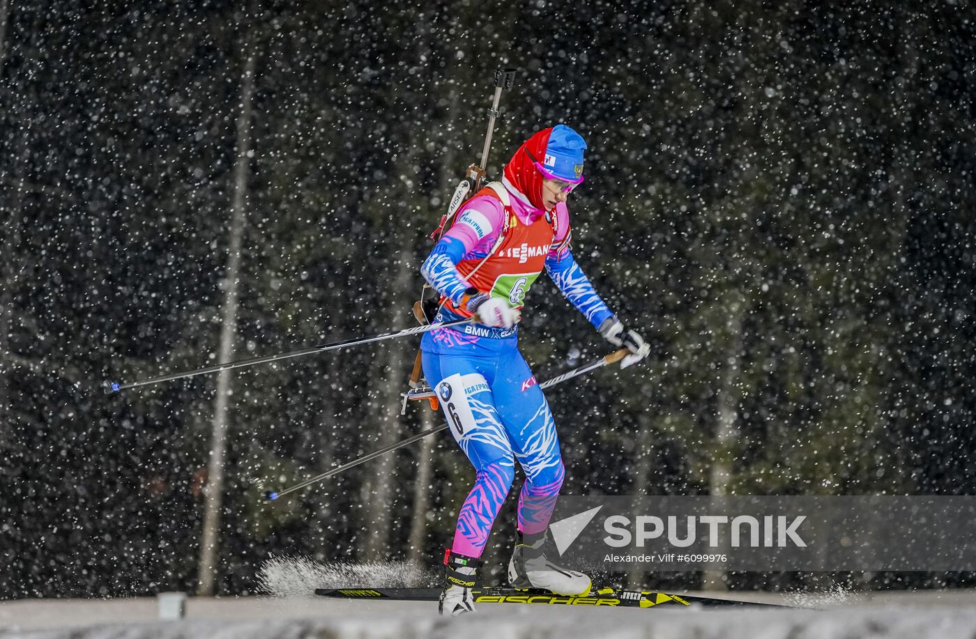 Sweden Biathlon World Cup Women Relay Competition