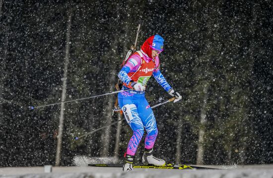 Sweden Biathlon World Cup Women Relay Competition