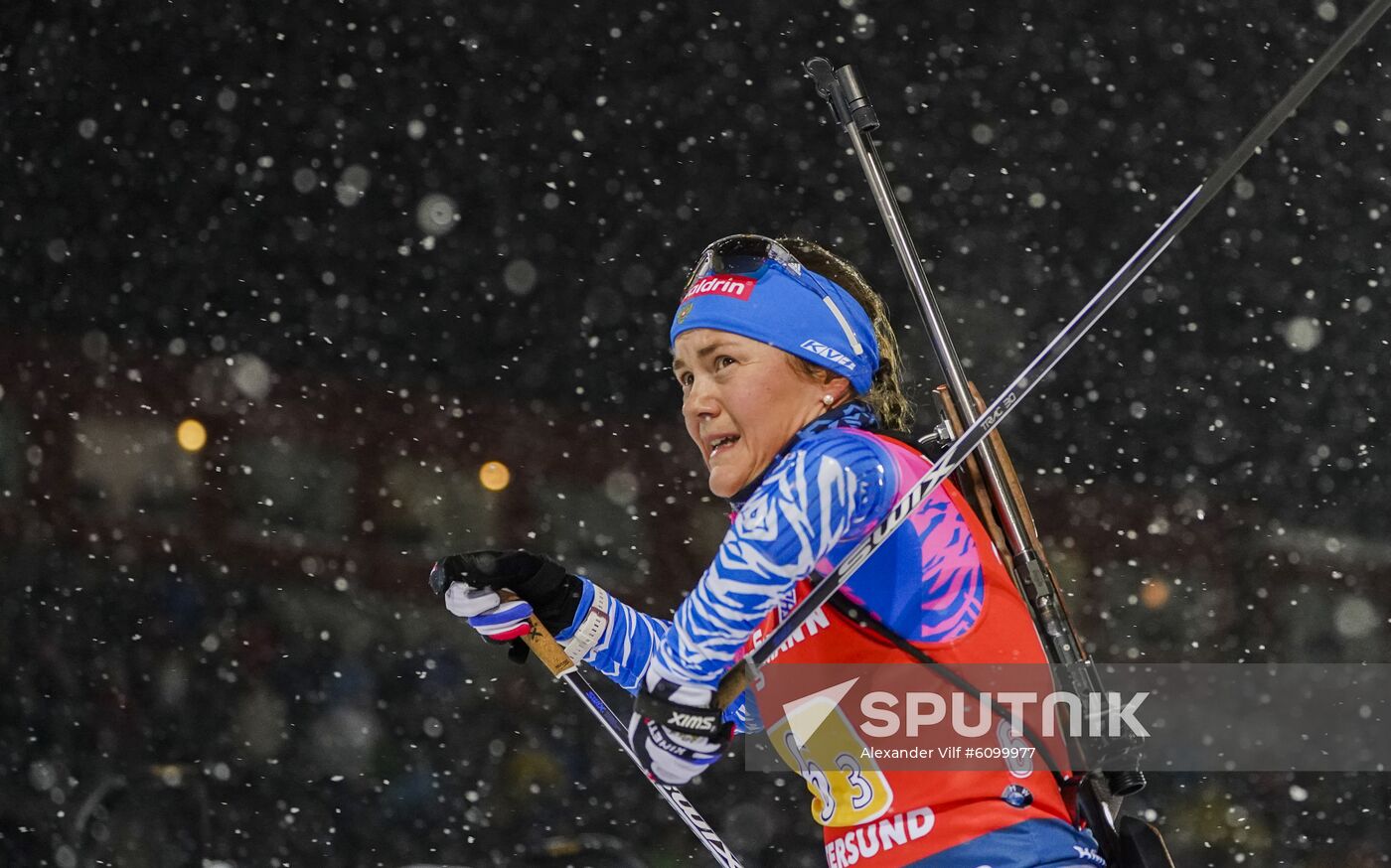 Sweden Biathlon World Cup Women Relay Competition