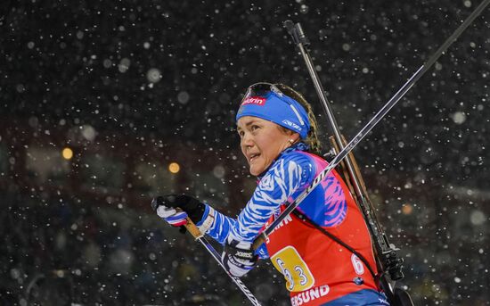 Sweden Biathlon World Cup Women Relay Competition