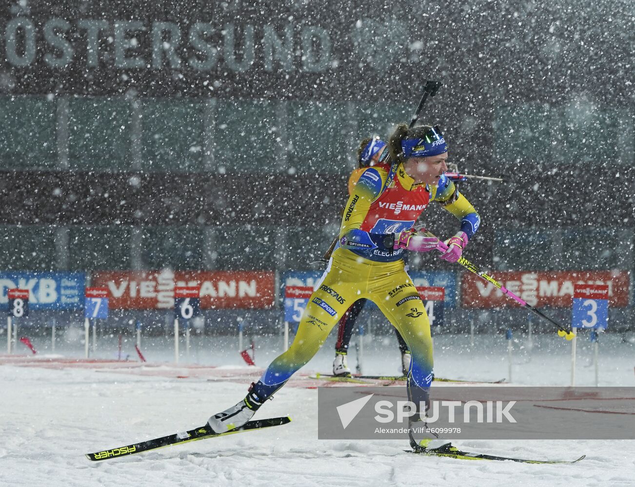 Sweden Biathlon World Cup Women Relay Competition