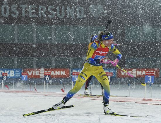 Sweden Biathlon World Cup Women Relay Competition