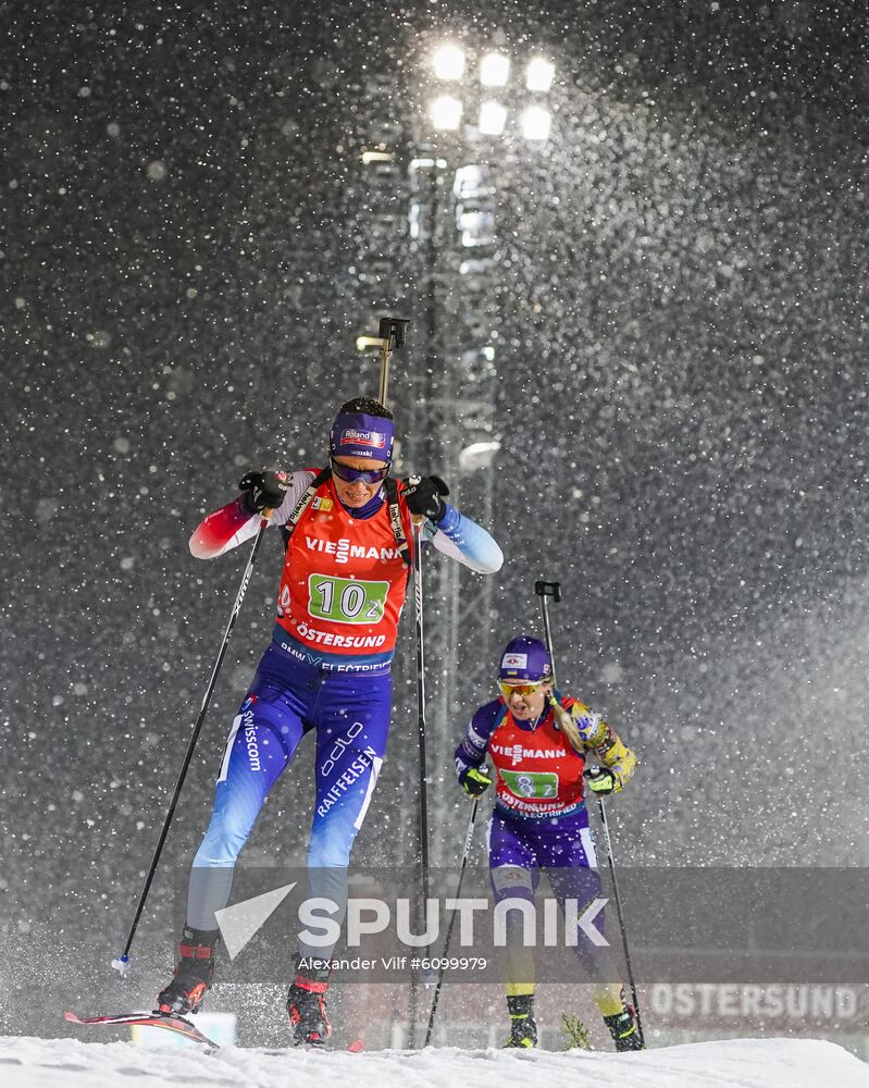 Sweden Biathlon World Cup Women Relay Competition