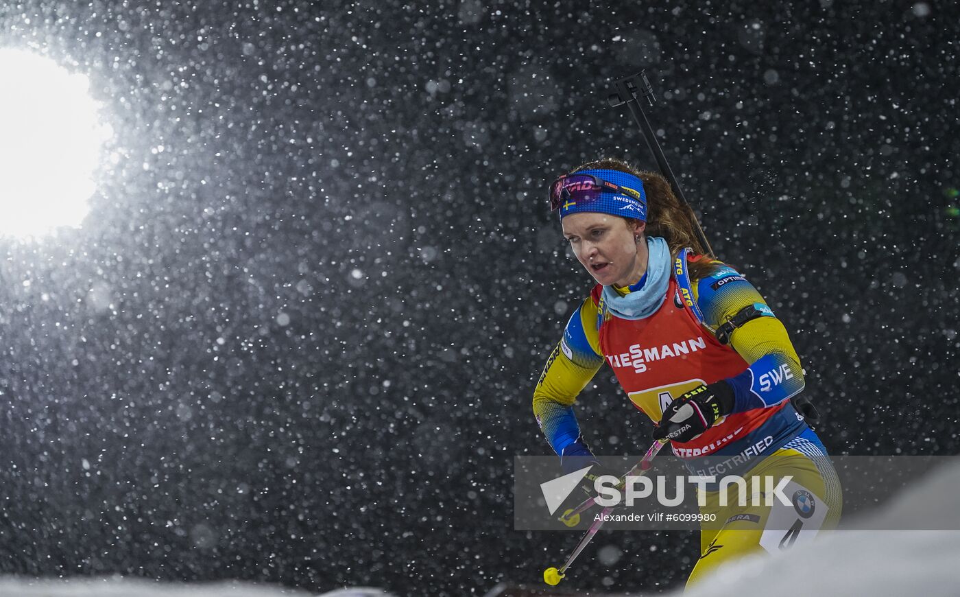 Sweden Biathlon World Cup Women Relay Competition