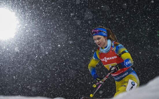 Sweden Biathlon World Cup Women Relay Competition