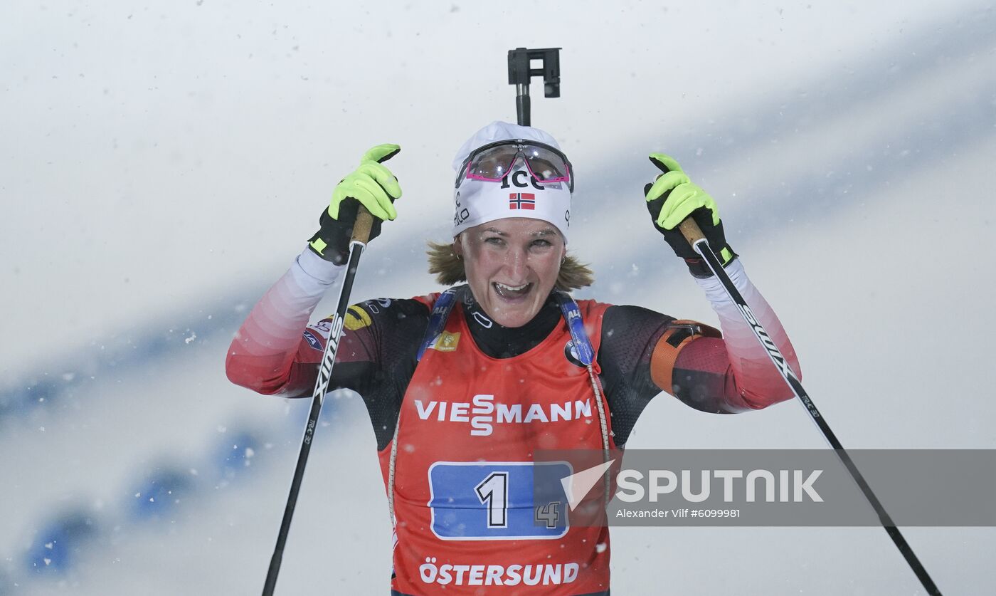 Sweden Biathlon World Cup Women Relay Competition