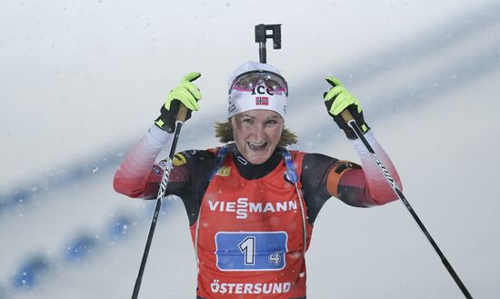 Sweden Biathlon World Cup Women Relay Competition