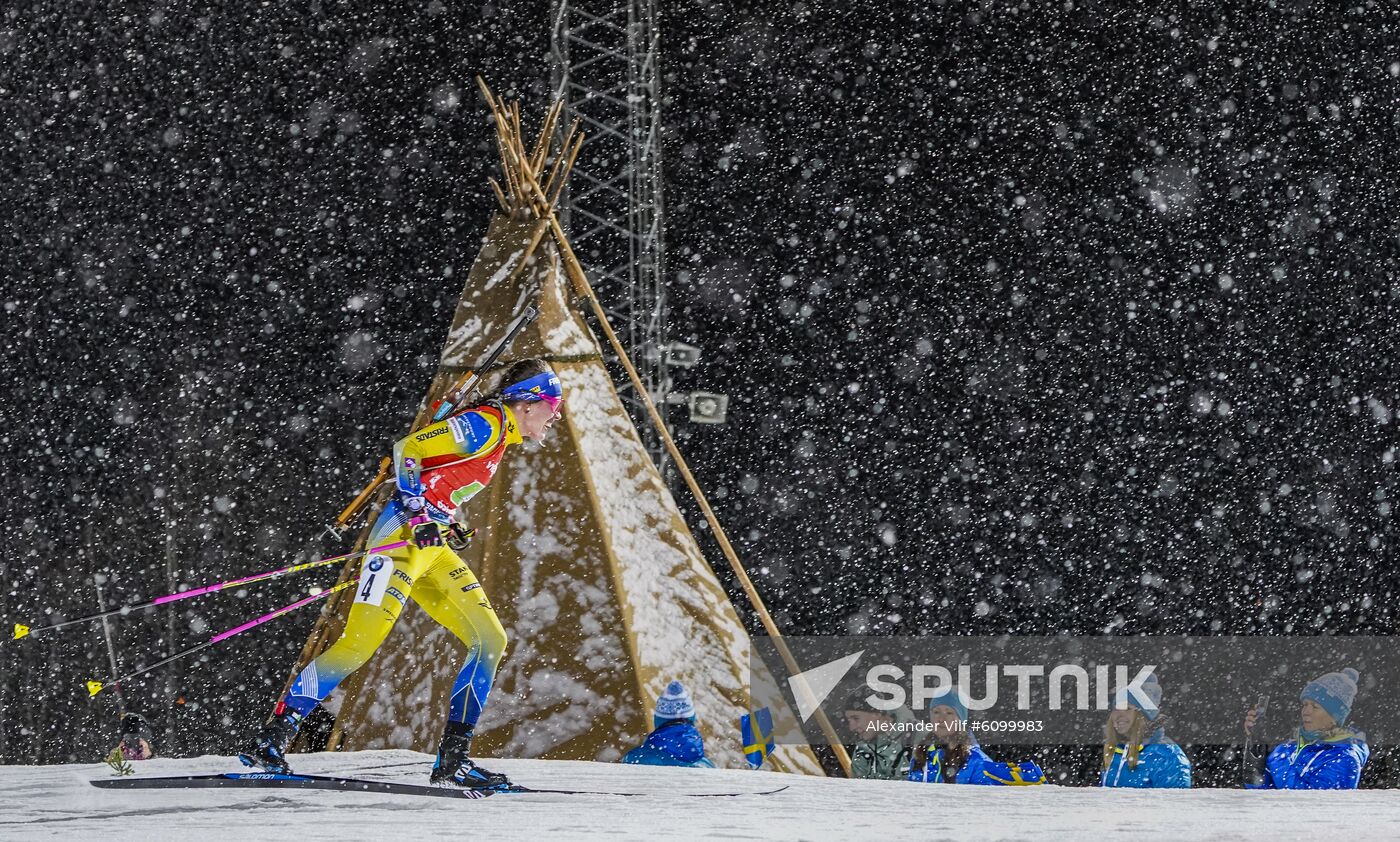 Sweden Biathlon World Cup Women Relay Competition