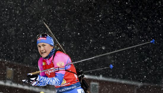 Sweden Biathlon World Cup Women Relay Competition